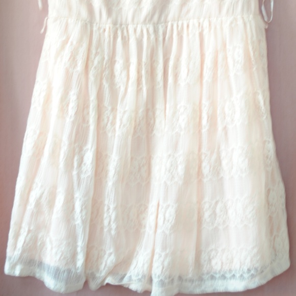 💕Light Pastel Pink Lace Formal Stretchy Dress XL - Picture 7 of 8